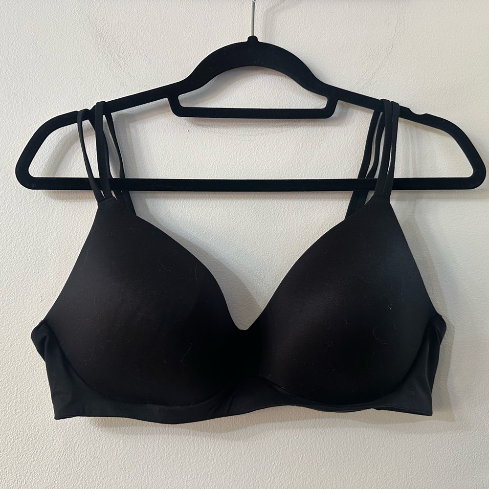 Aerie Black Double Strap Bra